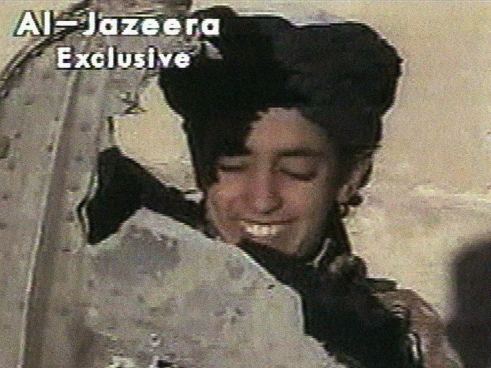 PHOTO: In this image made from video broadcast by the Qatari-based satellite television station Al-Jazeera, Nov. 7, 2001, a young boy, left, identified as Hamza bin Laden.