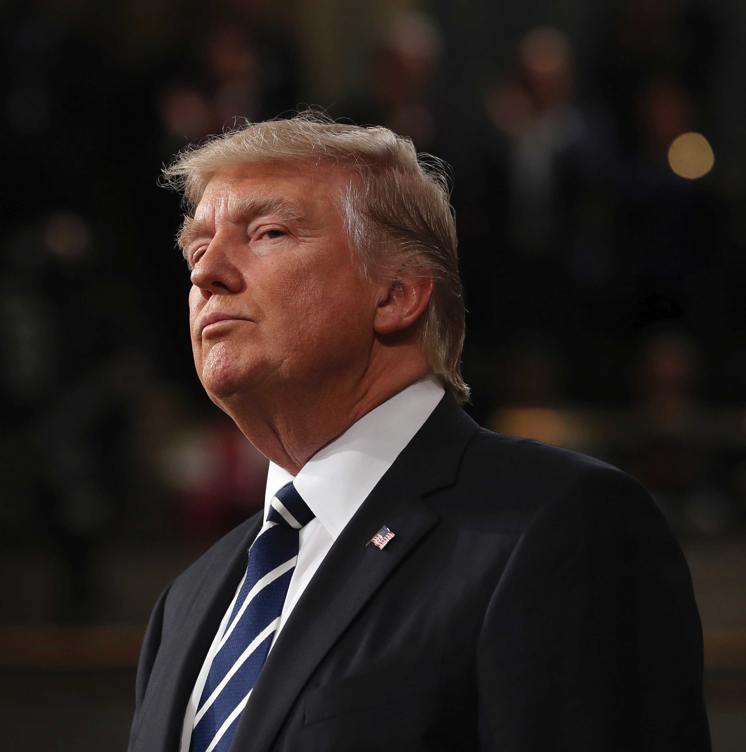 PHOTO: President Donald Trump arrives on Capitol Hill in Washington, Feb. 28, 2017, for his address to a joint session of Congress.