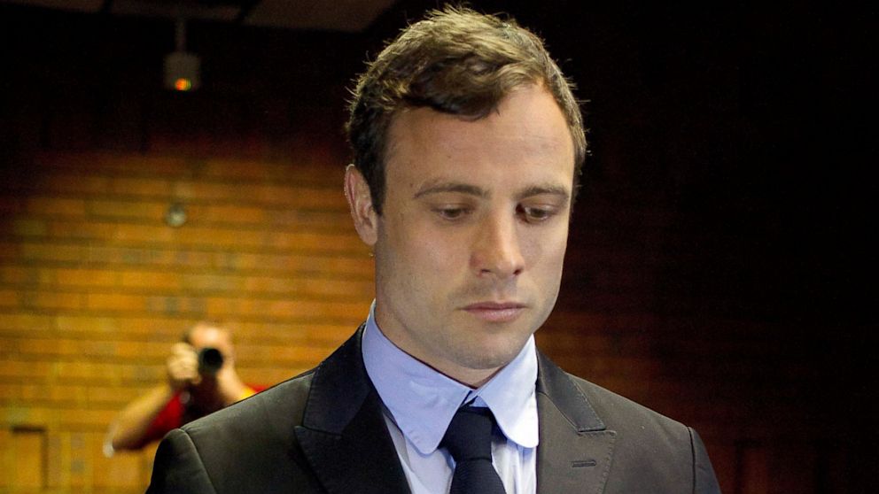 Oscar Pistorius appears at a court in Pretoria, South Africa, Monday, Aug. 19, 2013.