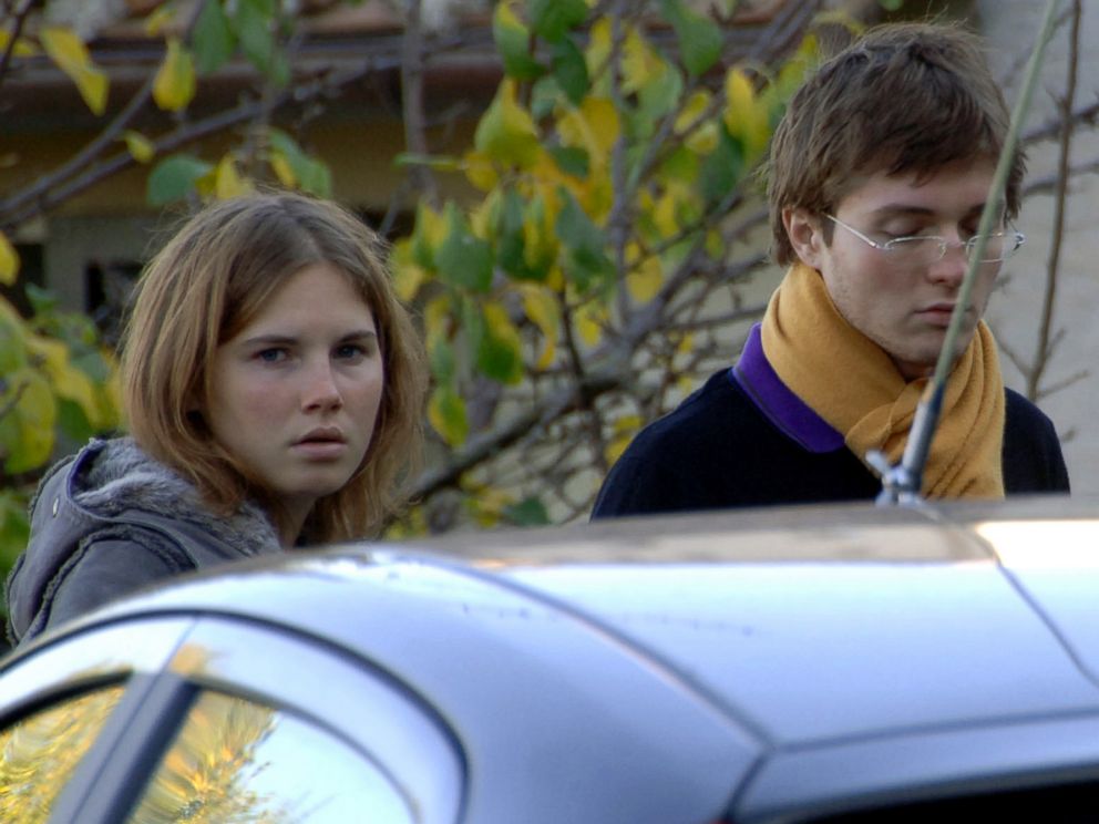 PHOTO: In this Nov. 2, 2007 file photo, Amanda Knox and Raffaele Sollecito are seen outside the rented house where 21-year-old British student Meredith Kercher was found dead in Perugia, Italy.