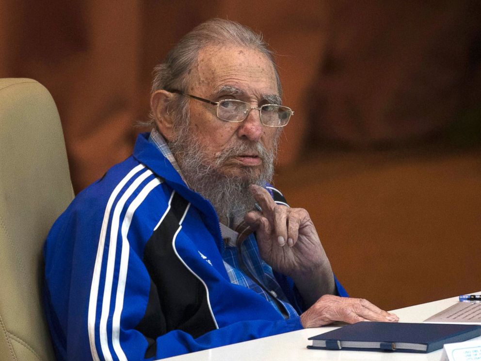 PHOTO: Fidel Castro attends the last day of the 7th Cuban Communist Party Congress in Havana, Cuba, on April 19, 2016.