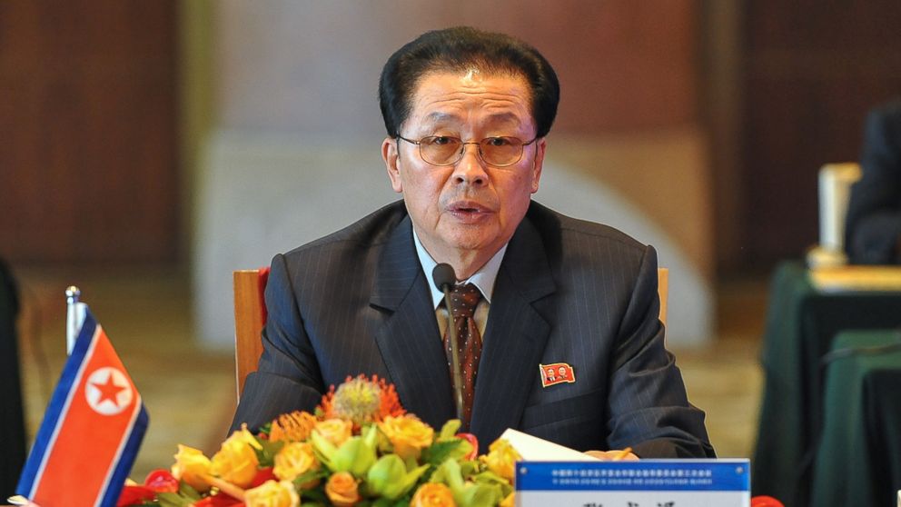 In this Aug. 14, 2012 file photo provided by China's Xinhua News Agency, Jang Song Thaek, North Korea's vice chairman of the powerful National Defense Commission, attends a meeting on developing the economic zones in North Korea, in Beijing. 