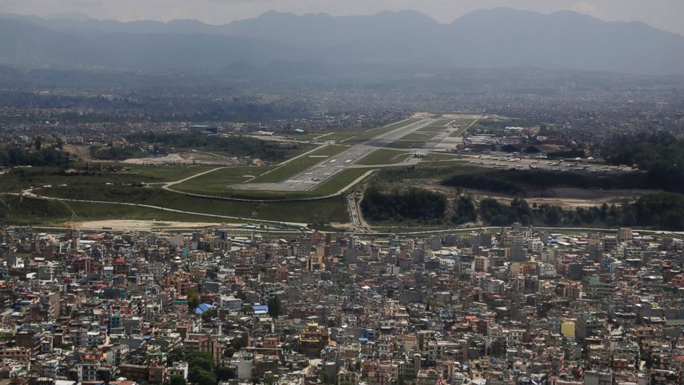PHOTO: A view of the Kathmandu airport two days after the earthquake in Kathmandu, Nepal, April 27, 2015.