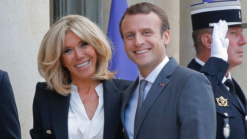 Image result for emmanuel macron and wife