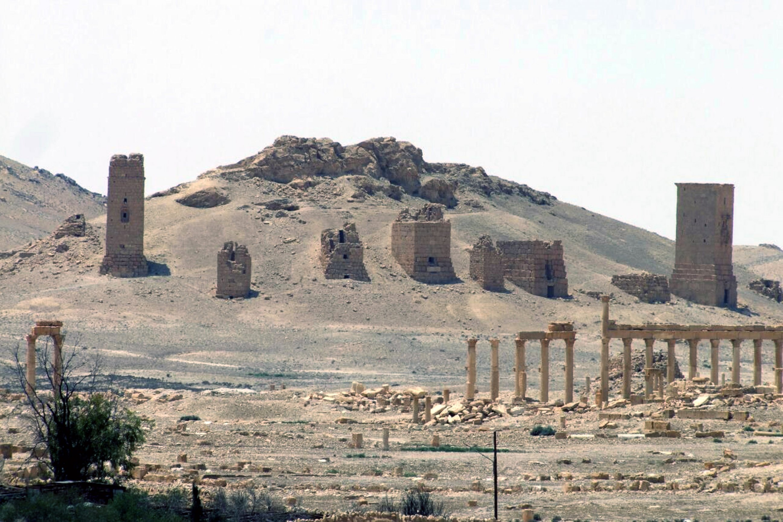 PHOTO: This file photo released on May 17, 2015, by the Syrian official news agency SANA, shows the general view of the ancient Roman city of Palmyra, northeast of Damascus, Syria. 