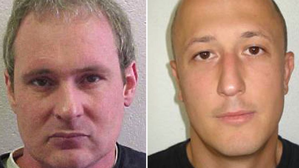 PHOTO: Adrian Albrecht, left, and Milan Poparovic escaped from a Swiss prison on July 25, 2013 after accomplices rammed a gate and fired at guards, police said.