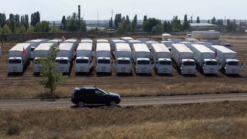 Russian Aid Convoy Stalled At Ukraine Border As War Grinds On - ABC News