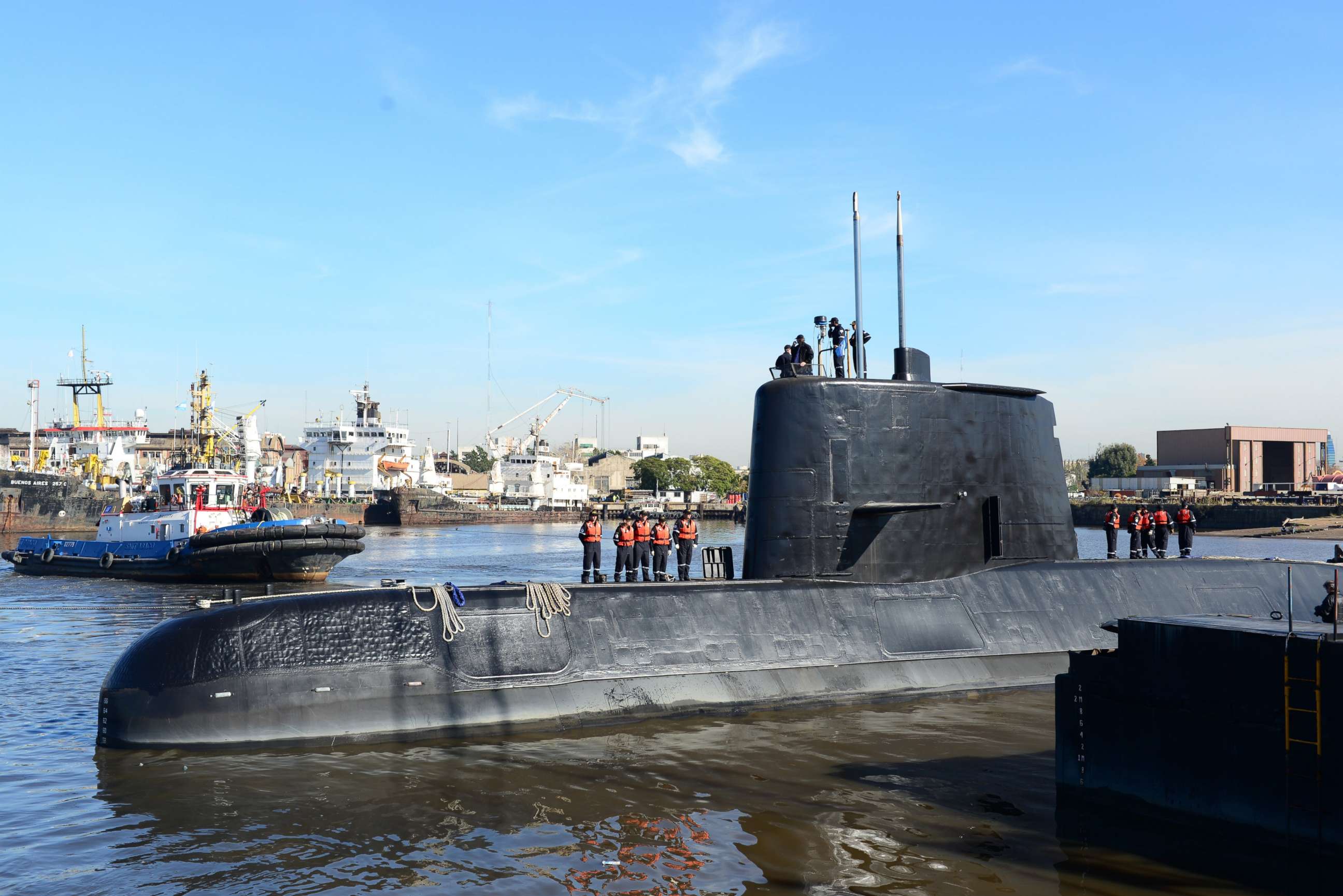 PHOTO: An undated handout photo made available by the Argentine Navy on Nov. 17, 2017 shows the ARA San Juan submarine.