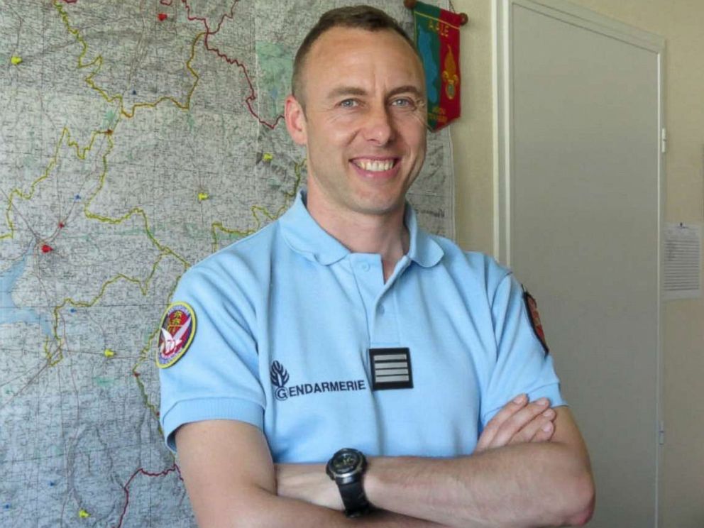 PHOTO: A picture taken in 2013 in Avranches and obtained from La Gazette de la Manche local newspaper on March 24, 2018 shows French Lieutenant Colonel Arnaud Beltrame.