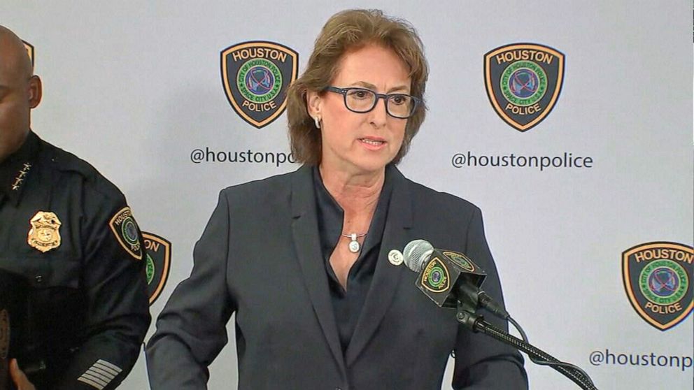 PHOTO: Harris County District Attorney Kim Ogg speaks during a presser about the Harrys County grand jury's decision in the Astroworld case, on June 29, 2023.