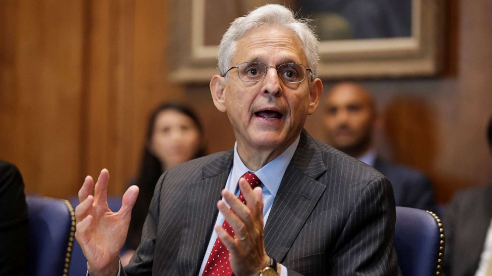 PHOTO: U.S. Attorney General Merrick Garland speaks at the Department of Justice in Washington, July 20, 20222.