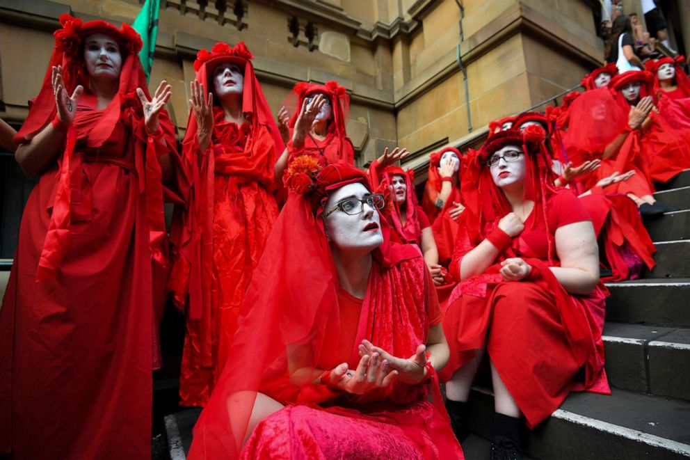 PHOTO: People participate in a climate change rally in Sydney, Jan. 10, 2020.