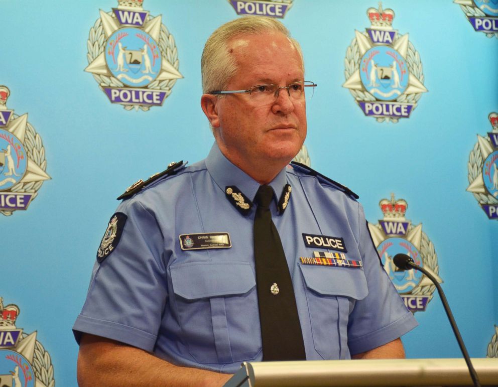 PHOTO: Police Commissioner Chris Dawson addresses the media in Perth, Australia, May 11, 2018.