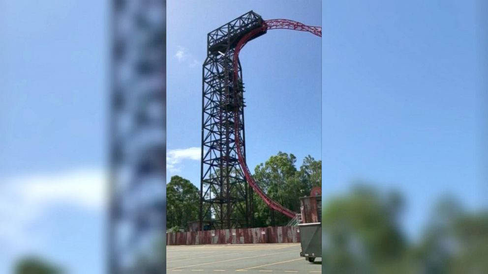 Roller coaster riders in Australia left hanging upside down ABC News