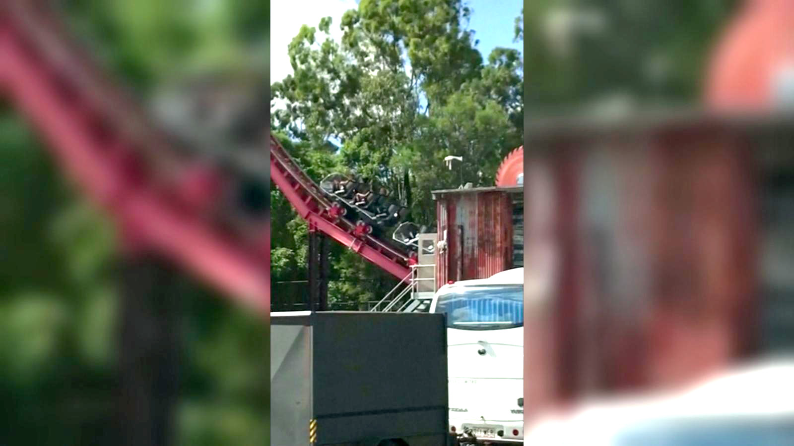 PHOTO: Six people were trapped on a rollercoaster for about 15 minutes at a theme park on Australia?s gold coast, March 22, 2018. No one was injured.