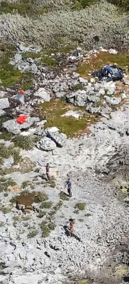 PHOTO: On Feb. 9, 2021, the U.S. Coast Guard rescued three Cuban nationals who had been stranded on Anguilla Cay in the Bahamas.