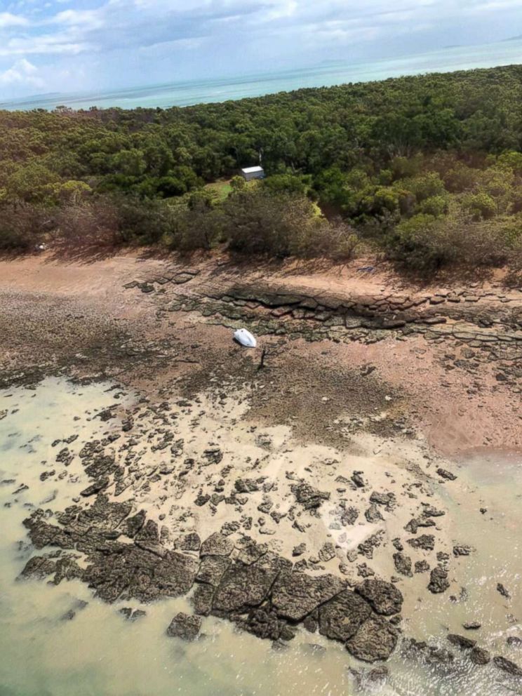 PHOTO: The couple was rescued Tuesday morning, Feb. 21, 2018, after spending eight hours on the island.