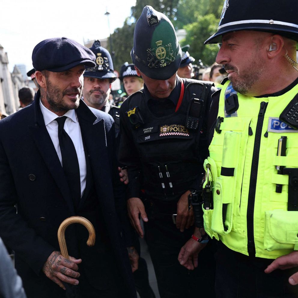 VIDEO: David Beckham joins queue to pay respects to Queen Elizabeth II
