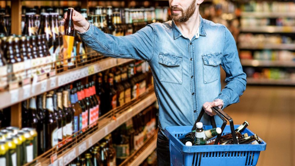 Priceless Picasso painting on exhibit in a supermarket near the beer aisle