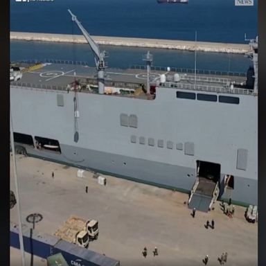 French military personnel arrived in Beirut to deliver supplies and help with search operations.