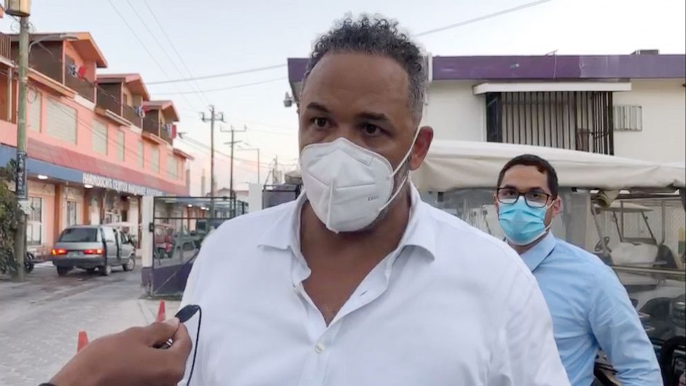 PHOTO: Jasmine Hartinâs lawyer, Godfrey Smith, emerged from the court and told members of the press that she has been charged with âmanslaughter by negligence,â in the death of a police superintendent in Belize, May 31, 2021.