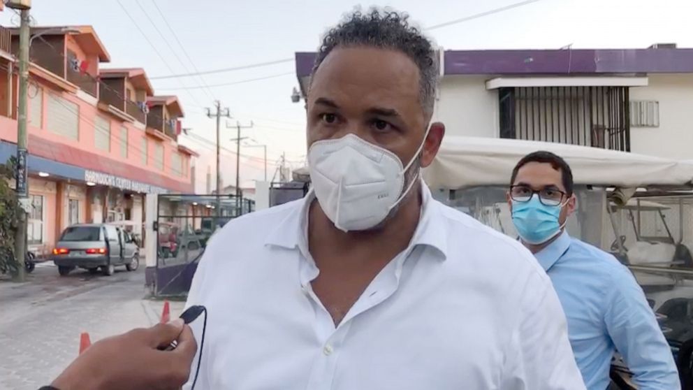 PHOTO: Jasmine Hartinâs lawyer, Godfrey Smith, emerged from the court and told members of the press that she has been charged with âmanslaughter by negligence,â in the death of a police superintendent in Belize, May 31, 2021.