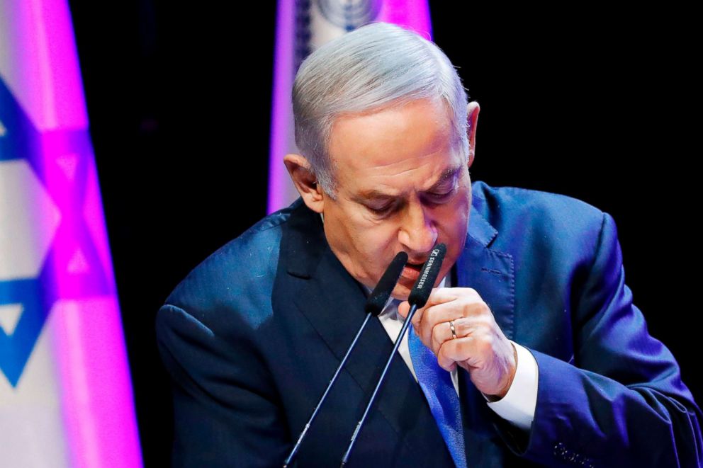 PHOTO: Israeli Prime Minister Benjamin Netanyahu addresses the annual health conference in Tel Aviv, March 27, 2018. 
