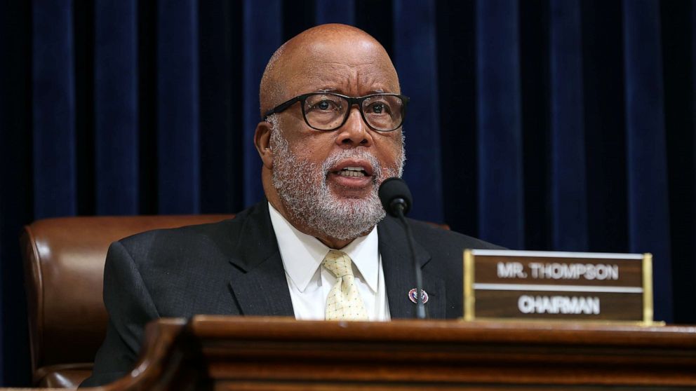 PHOTO: Chairman Rep. Bennie Thompson delivers opening remarks at the first hearing of the House Select Committee investigating the January 6 attack on the U.S. Capitol on July 27, 2021, in Washington.