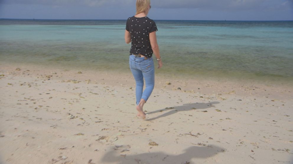 PHOTO: “I feel like I have accomplished a huge feat… I can come back now to Aruba," Beth Holloway said. "I can get in the water... It feels great.”