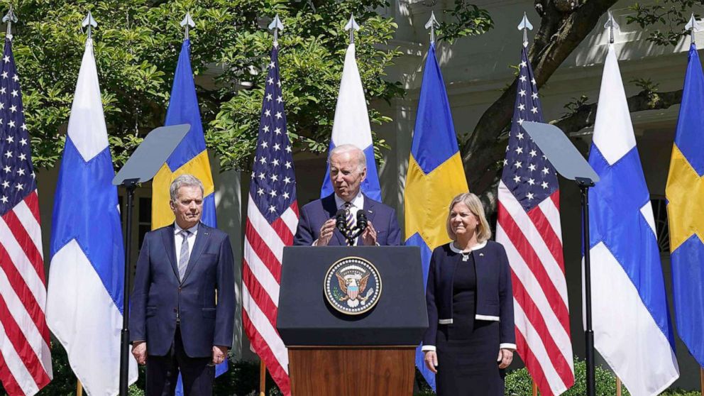 Biden backs Sweden, Finland joining NATO as Turkey threatens to block the historic bids