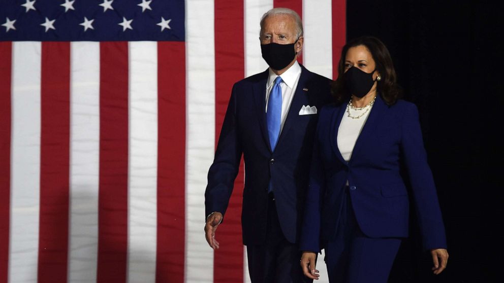 VIDEO: Joe Biden and Kamala Harris make 1st appearance as running mates