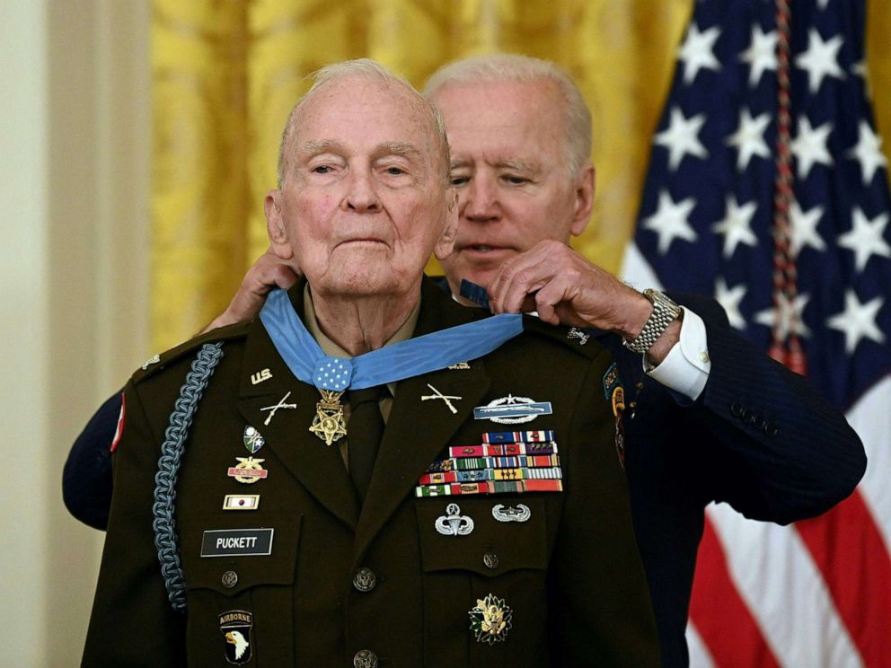 Biden Korean War Medal of Honor as South Korea's president takes part - ABC News