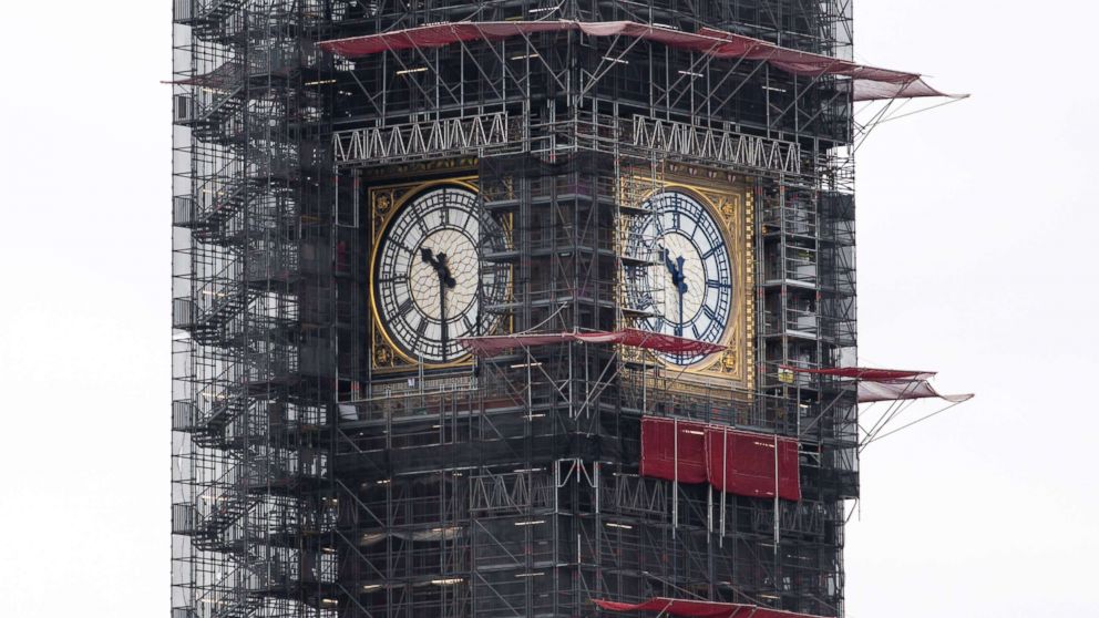 Big Ben Turns Blue Again Abc News