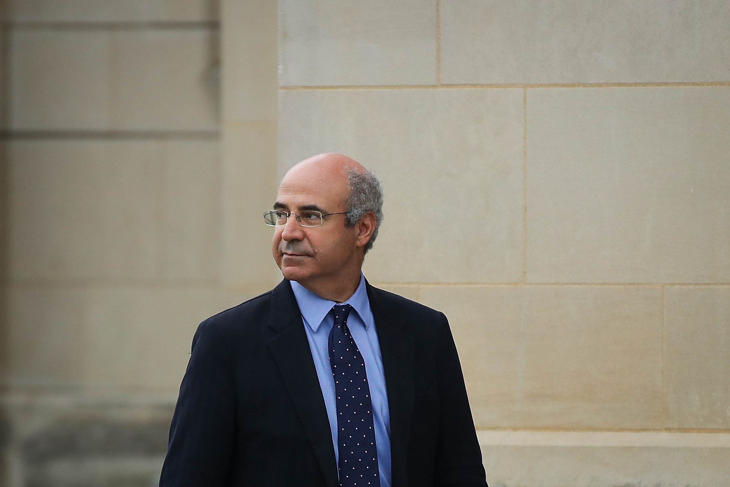 PHOTO: William 'Bill' Browder, hedge fund manager and human rights activist, arrives at the Washington National Cathedral for the funeral service for the late Senator John McCain, Sept. 1, 2018, in Washington, D.C.
