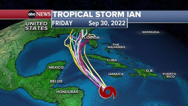 Hurricane Tracker Ian Spaghetti Models Vicky Cross News