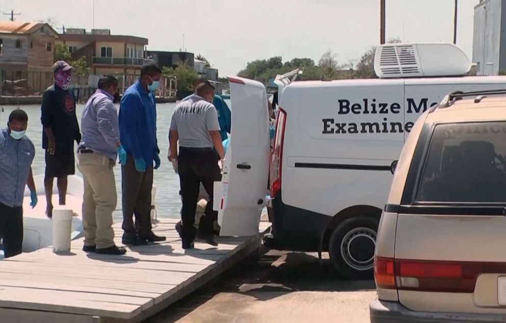 PHOTO: The body of police Superintendent Henry Jemmott is loaded into a vehicle in Belize, May 28, 2021.