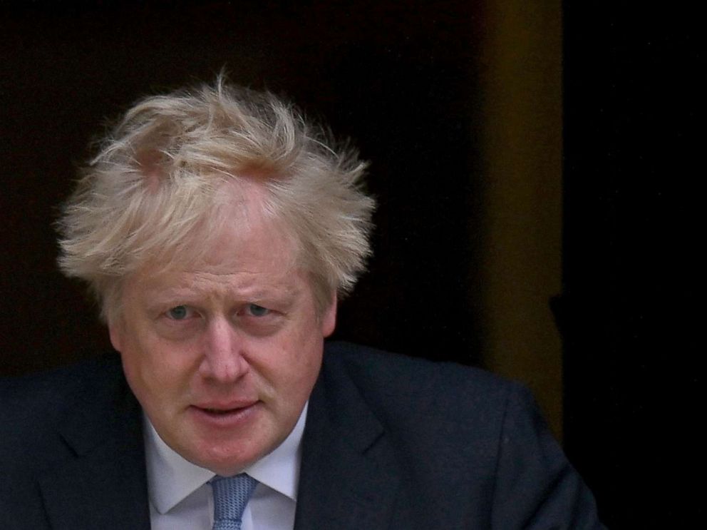 PHOTO: (In this file photo, taken on May 13, 2022, Britain's Prime Minister Boris Johnson exits 10 Downing Street in central London.