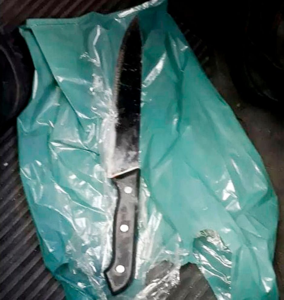 PHOTO: This photo released by Brazil's Military Police, shows the knife allegedly used for the stabbing of Jair Bolsonaro, a leading Brazilian presidential candidate, in Juiz de Fora, Brazil, Sept. 6, 2018.