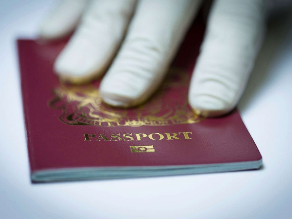 PHOTO: A U.K. passport book.