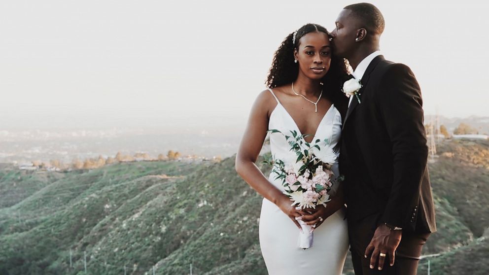 PHOTO: Kiara Brokenbrough didn’t want to go into debt starting her marriage with her husband, Joel, and focused on keeping things affordable for her wedding.