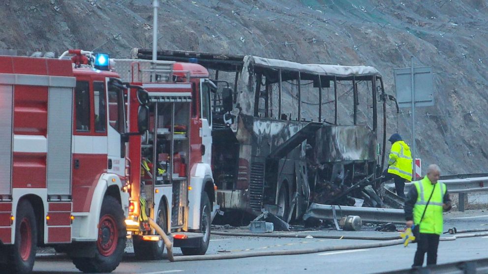 Bus crash in Bulgaria kills dozens, including children: Officials