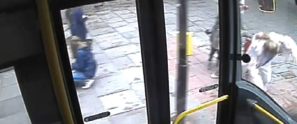 Police release video of woman getting pushed in front of oncoming bus ...