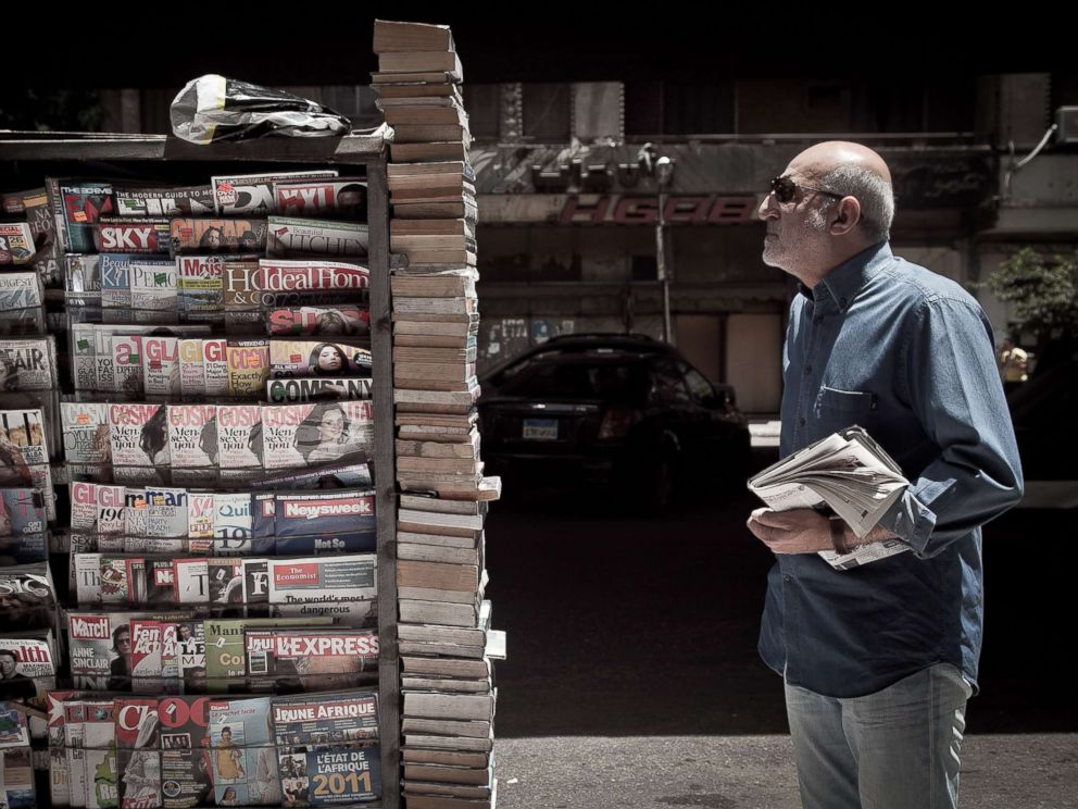 PHOTO: Newspaper kiosks are pictured in Zamalek, May 17, 2011 in Cairo, Egypt.