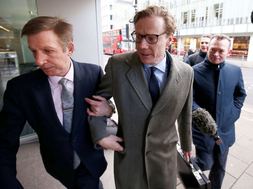 PHOTO: Alexander Nix, CEO of Cambridge Analytica, arrives at the offices of Cambridge Analytica in central London, March 20, 2018.