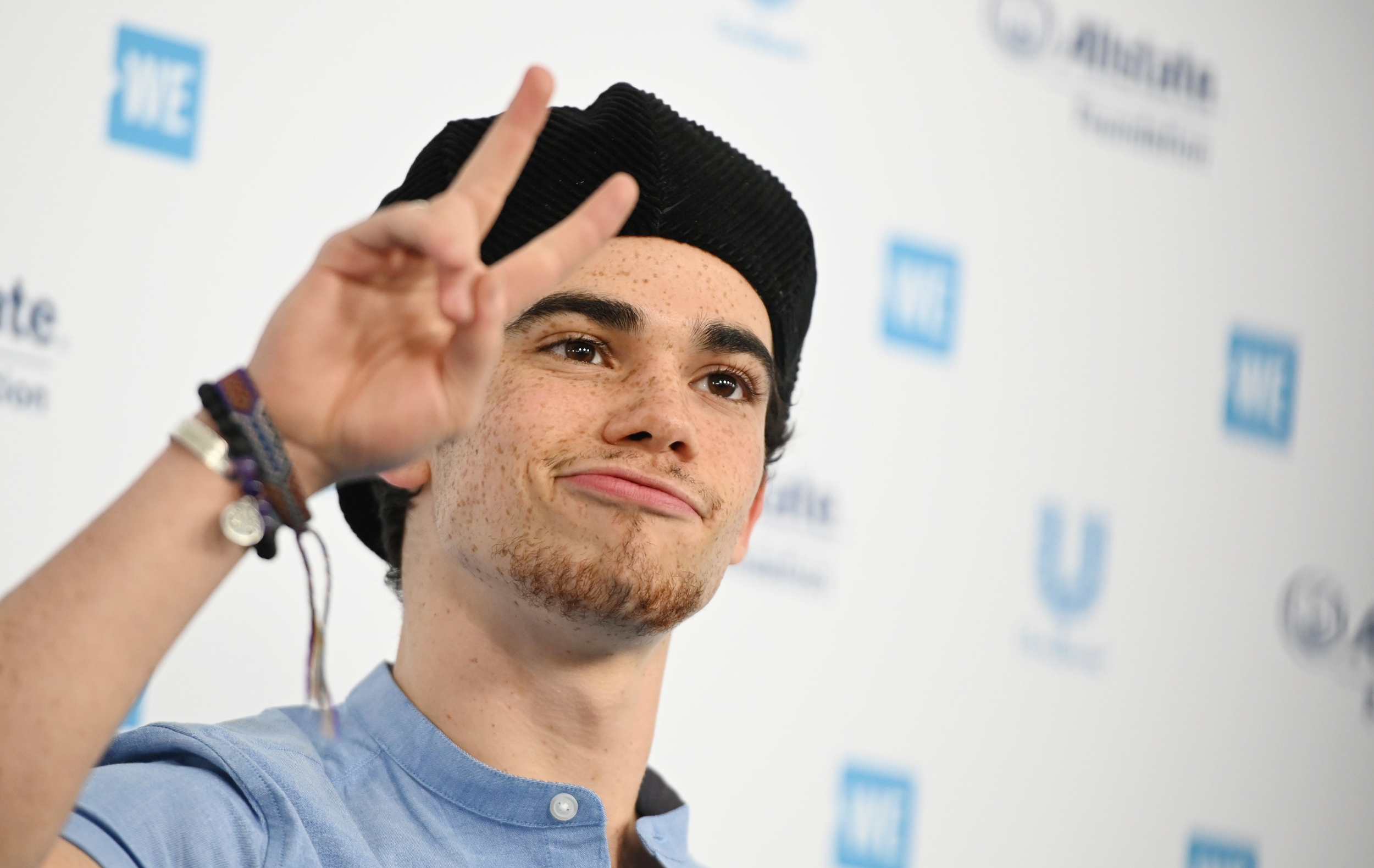 PHOTO: Cameron Boyce arrives for an event in Inglewood, Calif.,  April 25, 2019.