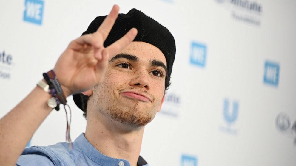 PHOTO: Cameron Boyce arrives for an event in Inglewood, Calif., April 25, 2019.