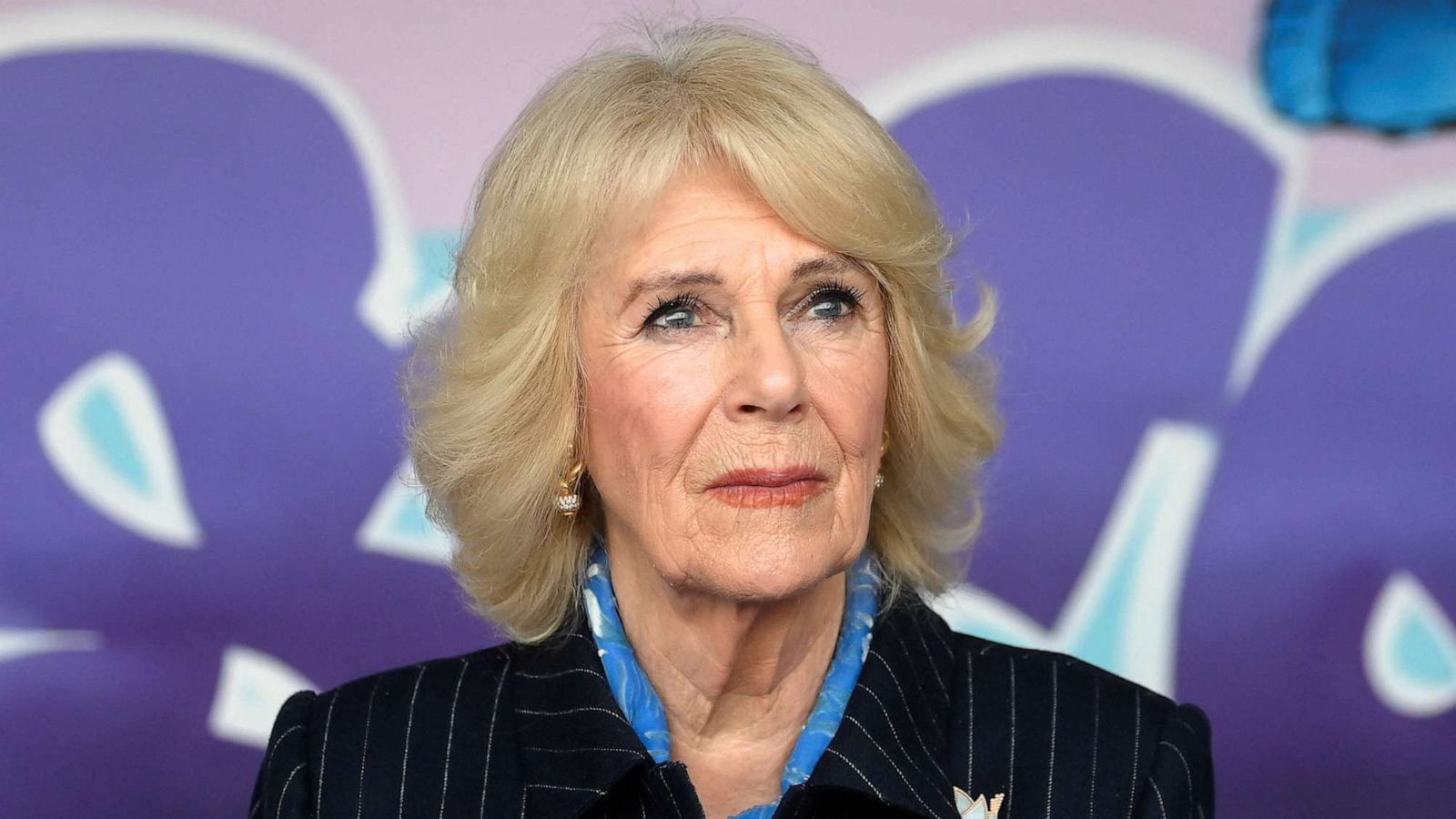 PHOTO: Queen Consort Camilla visits the S.T.O.R.M Family Centre, in London, Feb. 9, 2023.