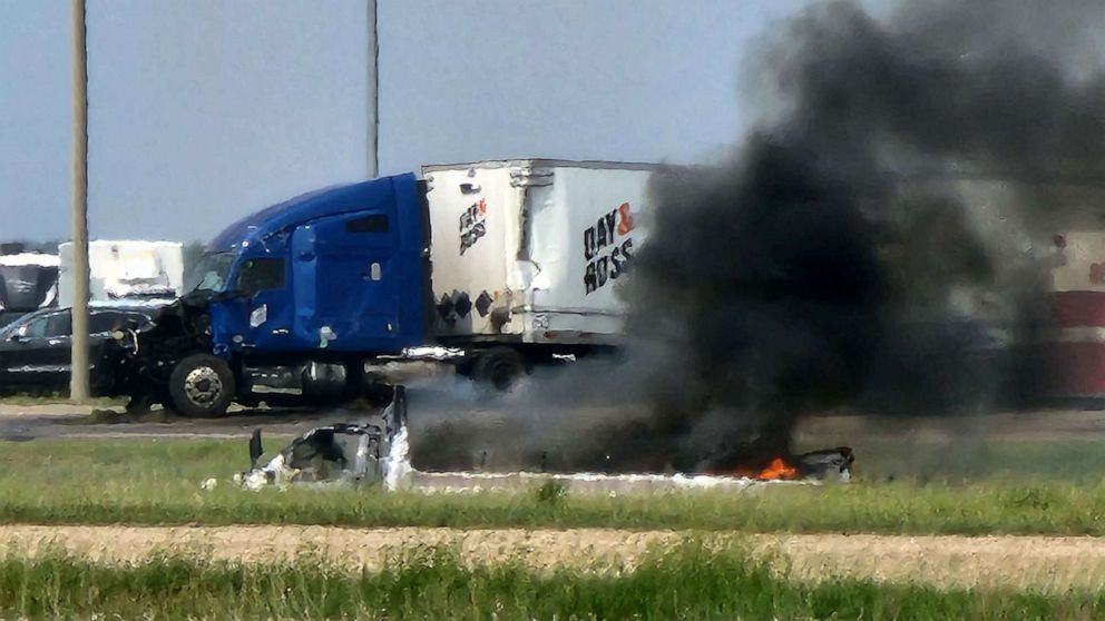 15 killed in 'mass casualty collision' on highway in Canada: Police - Vimarsana News