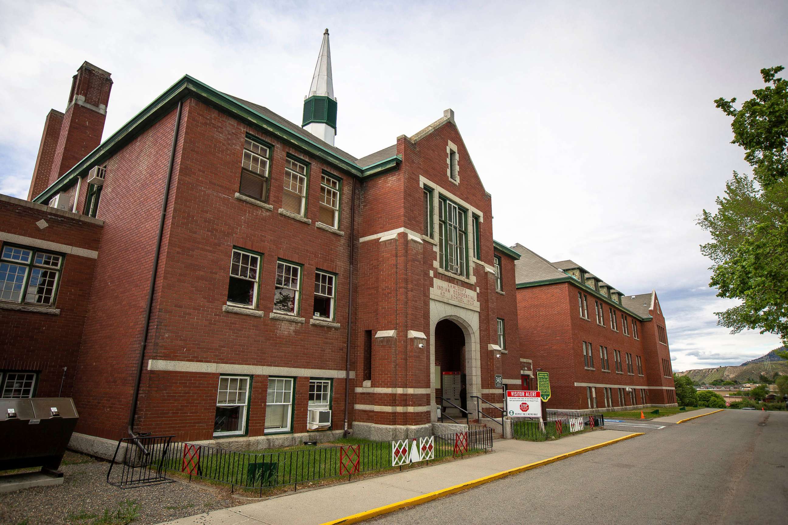 PHOTO: The former Kamloops Indian Residential School is seen on Tk'emlups te Secwépemc  First Nation in Kamloops, British Columbia, Canada, May 27, 2021