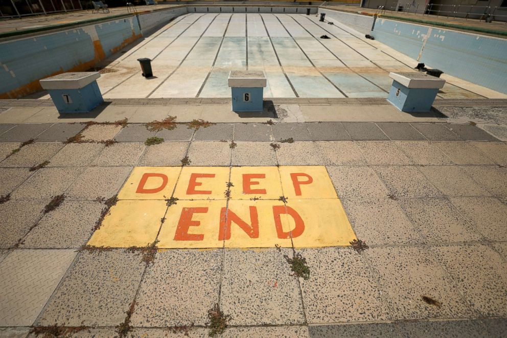 PHOTO: Newlands swimming pool sits empty in Cape Town, South Africa, Feb. 9, 2018.